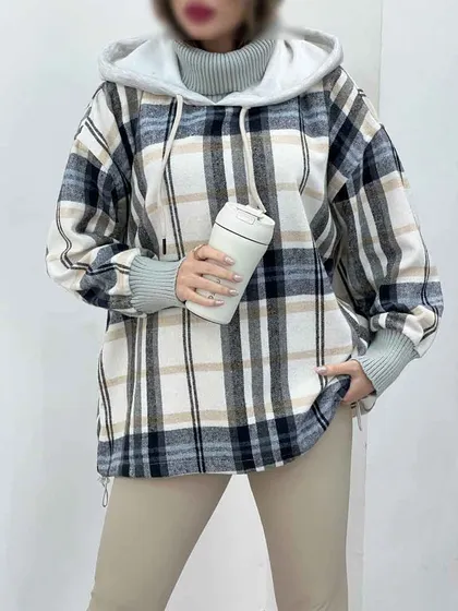 هودی چهارخونه پایین گت مهدیس