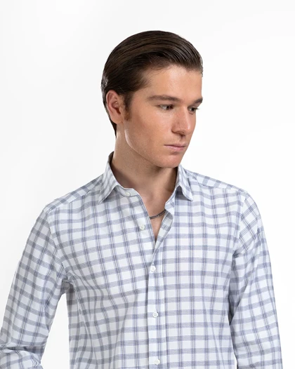 پیراهن مردانه چهارخانه کد 1819