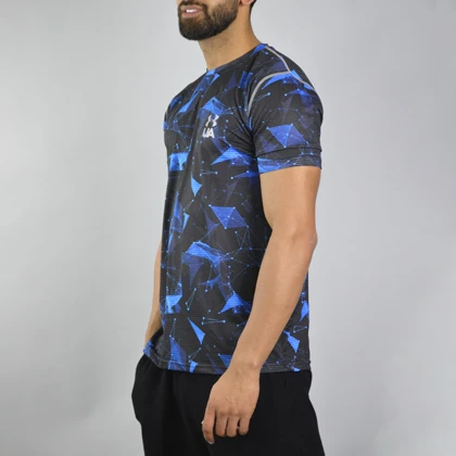 تیشرت ورزشی مردانه آندر آرمور مدل GMS-Heat Gear-3G1287 آبی تیره
