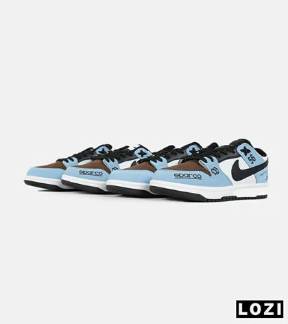 کفش کتانی مردانه و زنانه آبی مشکی Nike Sb Sparco F40