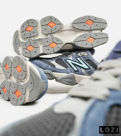 کفش کتانی مردانه آبی خاکستری NEW BALANCE 9060