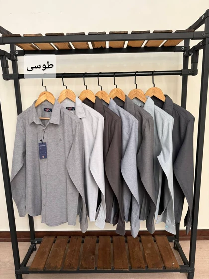 پیراهن ساده آستین بلند پنبه کد 2475