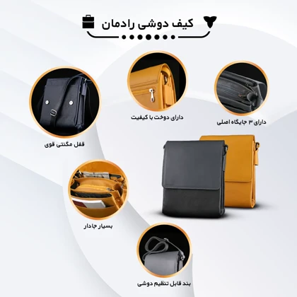 ست کیف و کفش مردانه چرم یلسان مدل رادمان کد 931-PATRIK-MC