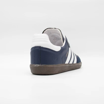 کتانی سامبا سرمه ای سفید کد 6522