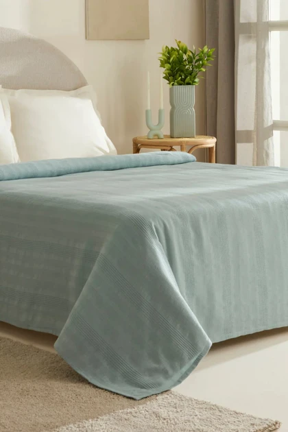 روتختی پیکه دو نفره Karaca Home مدل Layna Ecocell لایوسل - آبی