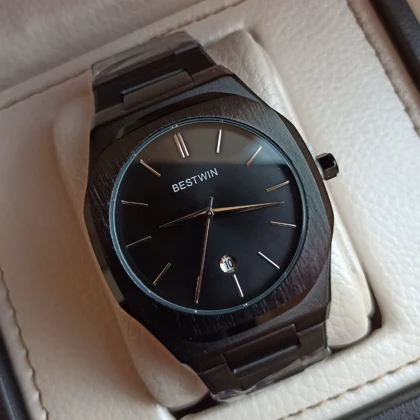 ساعت مچی مردانه بست وین فول بلک گرید A++ تقویم دار