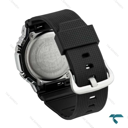 ساعت جیشاک GM2100 مردانه استیل مشکی صفحه آجری G-Shock-7531-G