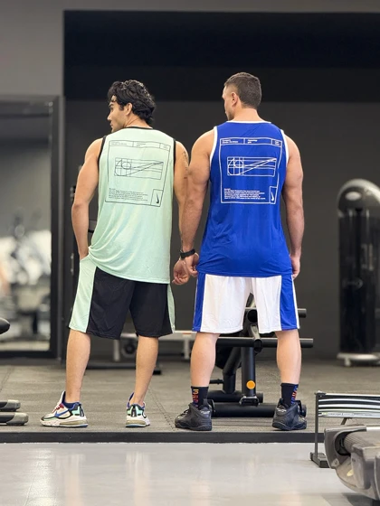 ست بسکتبالی نایک (Nike Just Do It) پارچه فلامنت طرح آجری (8 رنگ)