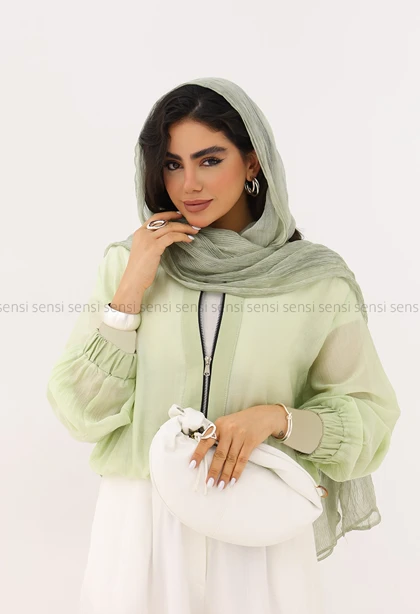 بامبر شیشه ای جلو زیپ کد1006409
