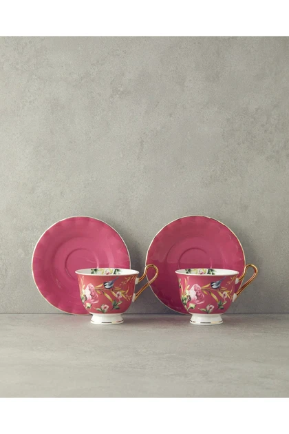 سرویس فنجان چای دو نفره English Home مدل Vanilla Bone China