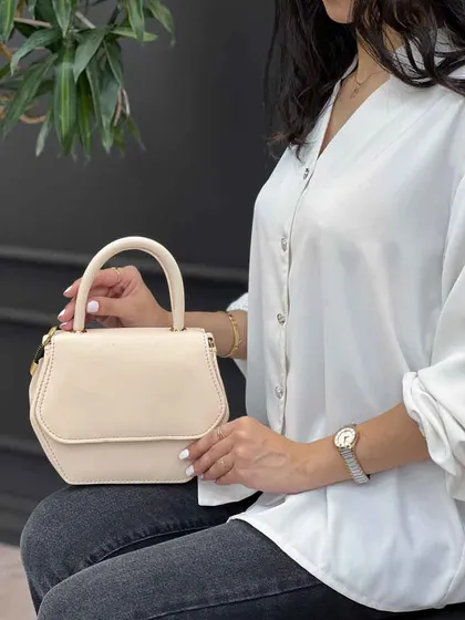 کیف دسته دار شش ضلعی