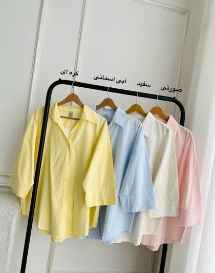 شومیز لینن پشت پیله نیکا کدSH-3014