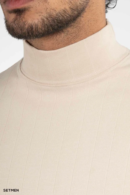 یقه اسکی مردانه آستین کوتاه