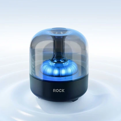 اسپیکر بلوتوثی راک ROCK مدل S58 شارژی با نور RGB داخلی