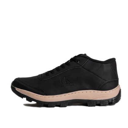 نیم بوت مردانه مشکی CK ویژه مدل Behdad