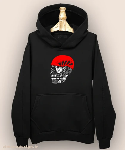 هودی مردانه و زنانه طرح اسکلت کوهنوردی کد 1068