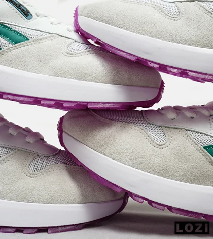 کفش کتانی سفید سبز بنفش REEBOK Unphased Pro مدل 5173