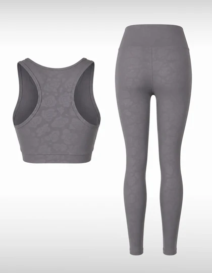 ست نیم‌تنه و لگ ورزشی زنانه بدون برند Elegant Fit W