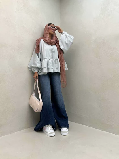 شومیز پاپیونی گت دار