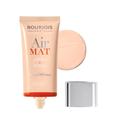کرم پودر صورت بورژوآ, مدل Air Mat رنگ Vanille شماره 02 حجم 30 میلی‌لیتر