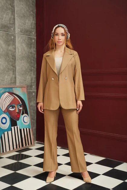 کت و شلوار زنانه کجراه تابستانی ایستایی عالی