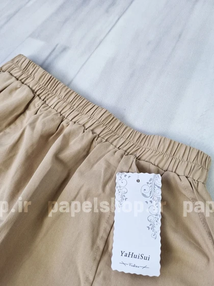 دامن جیب کراس کمرکش پایین طرح دار