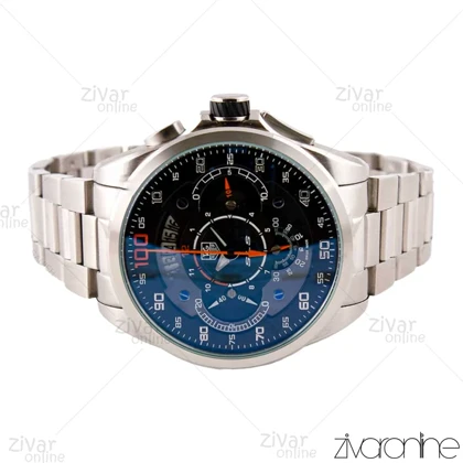 ساعت تگ هویر مرسدس بنز مردانه نقره ای صفحه مشکی 102961