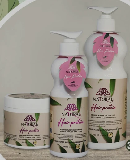 ماسک موی پروتئین حاوی ابریشم گندم شیر حجم 400 و 750 میل