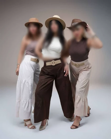 دامن شلواری کمرکنفی مدل ندا کد 50289