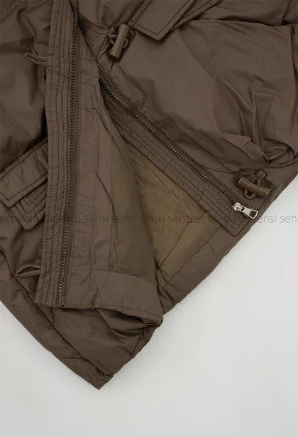 کاپشن وارداتی آستر دار یقه پوست کد1004850