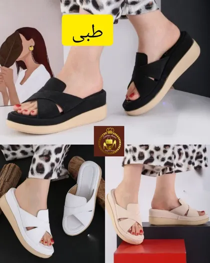 صندل دمپایی طبی لژدار زنانه هدیه