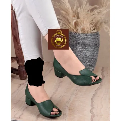 صندل پاشنه 3سانت جلو باز مدل ملیکا