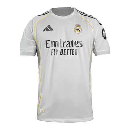 تیشرت فوتبالی پلیری رئال مادرید مدل Adidas-2025-26 سفید