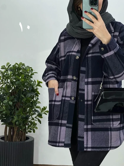 کت پشمی آلبالو