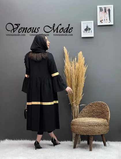 مانتو گلدوزی بلند