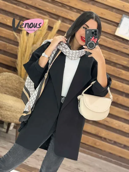 مانتو لینن کتی یقه آمریکایی