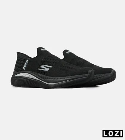 کفش کتانی طبی ورزشی مشکی SKECHERS Slip-Ins مدل 8804