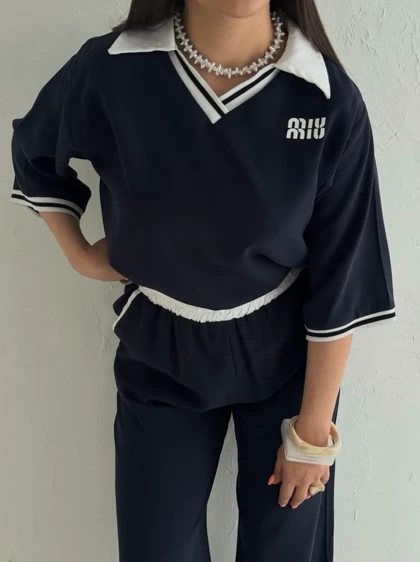 ست پلوشرت و شلوار miu miu