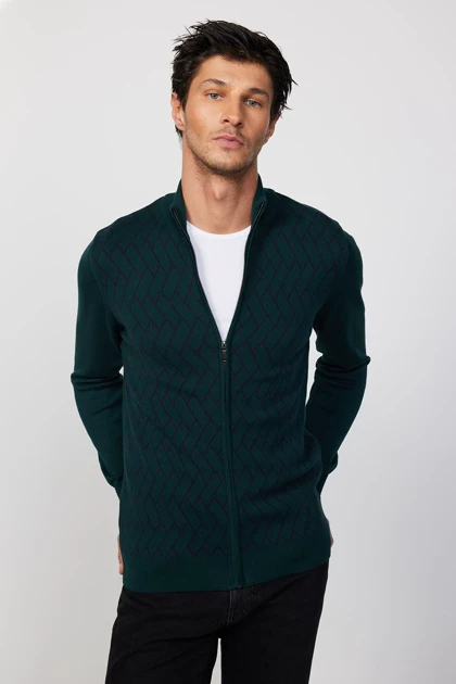 ژاکت کش باف پشمی مردانه اورجینال تودورز tudors