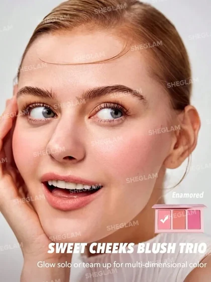 پالت رژگونه سه رنگ شیگلم مدل Sweet Cheeks Blush Trio