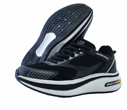 کفش اسپرت و روزمره مردانه برند اسکچرز Skechers مدل مانستر مشکی سفید کد 380