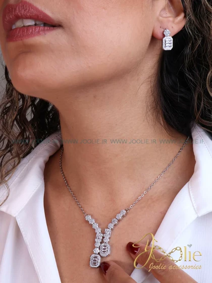 نیم ست گردنبند گوشواره زنانه کد S5109