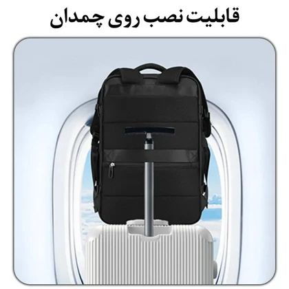 کیف مسافرتی کوله پشتی لپ تاپ 15.6 اینچی اورجینال بنج BANGE 1801