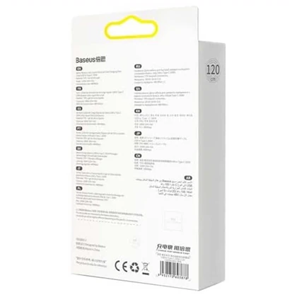 کابل سوپر فست شارژ یواس‌بی به تایپ سی 100 وات 2 متری بیسوس CAGD010101