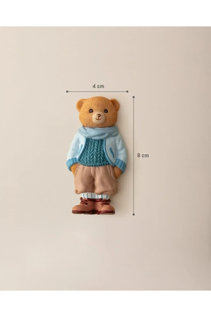 مگنت Madame Coco مدل Voir Bear رزین - چندرنگ