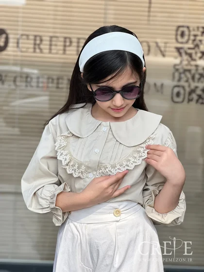 شومیزجلو سینه گیپور