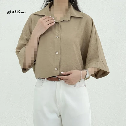 شومیز زنانه پری آستین پاکتی | آی بولک