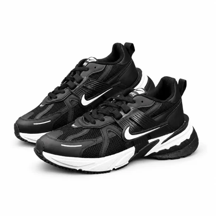 کفش کتانی مردانه بزرگ پا نایکی v2k رنگ مشکی سفید Nike V2k