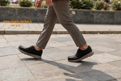 کفش روزمره طبی مردانه فول ارتوپدیک چرم طبیعیsi165
