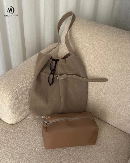 کیف دخترانه آناگل با پارچه چرم طبیعی